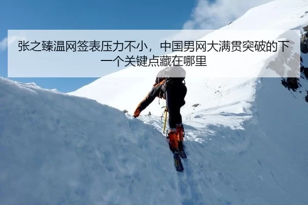 张之臻温网签表压力不小，中国男网大满贯突破的下一个关键点藏在哪里